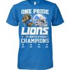 Detroit Lions NFC North Division Champions 2023 Victory T-Shirt