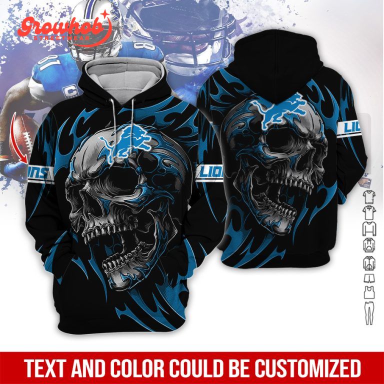 Detroit Lions Skull 2023 Champions Hoodie Shirts