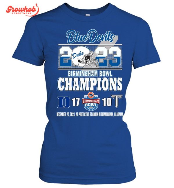 Duke Blue Devils 2023 Birmingham Bowl Champions T-Shirt