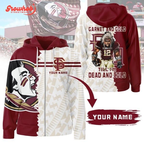 Florida State Seminoles Garnet And Cold Personalized Hoodie T-Shirt