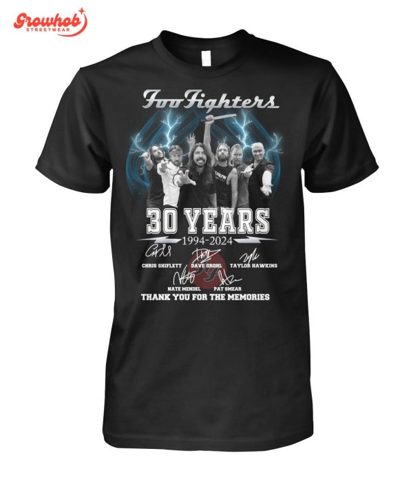 Foo Fighters 30 Years Thank You For The Memories T-Shirt