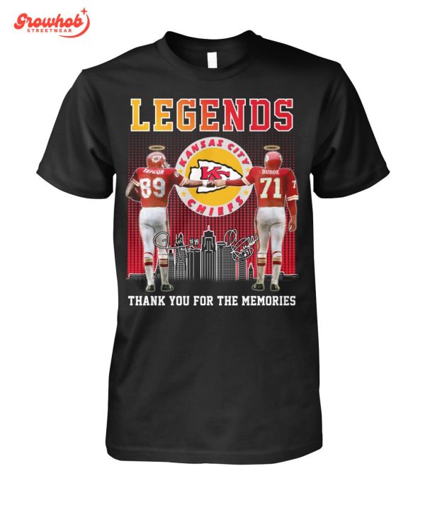 Kansas City Chiefs Legends Ed Budde Otis Taylor T-Shirt