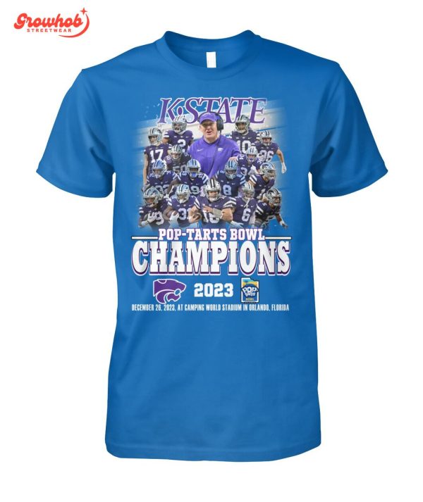 Kansas State Wildcats Pop Tart Bowl  Champions 2023 T-Shirt