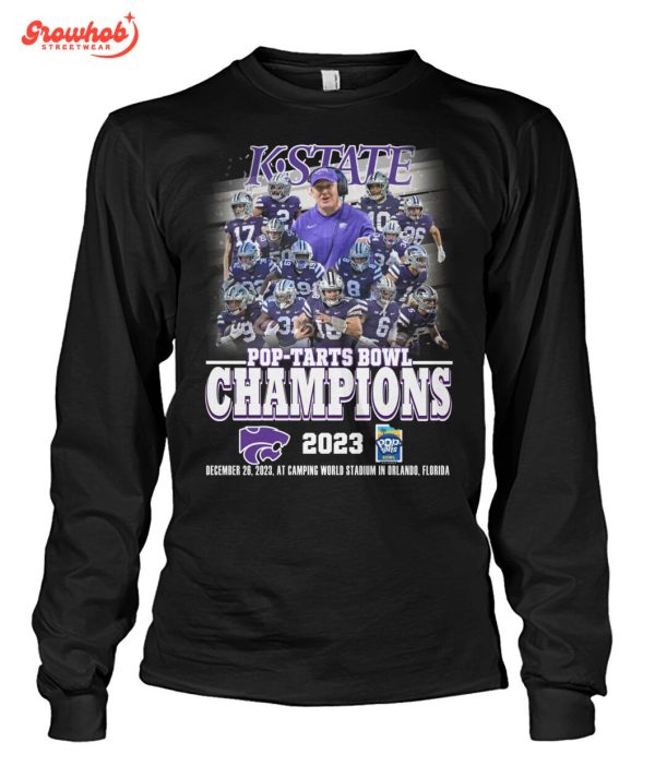 Kansas State Wildcats Pop Tart Bowl  Champions 2023 T-Shirt