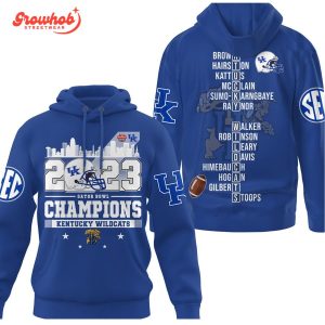 Kentucky Wildcats 2023 Gator Bowl Champions Hoodie Shirts Blue Design