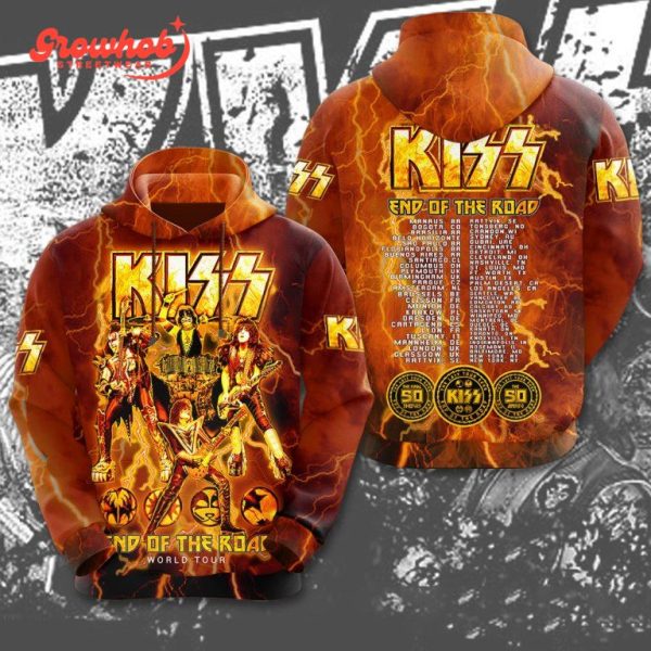 Kiss Band End Of The Road World Tour Hoodie Shirts