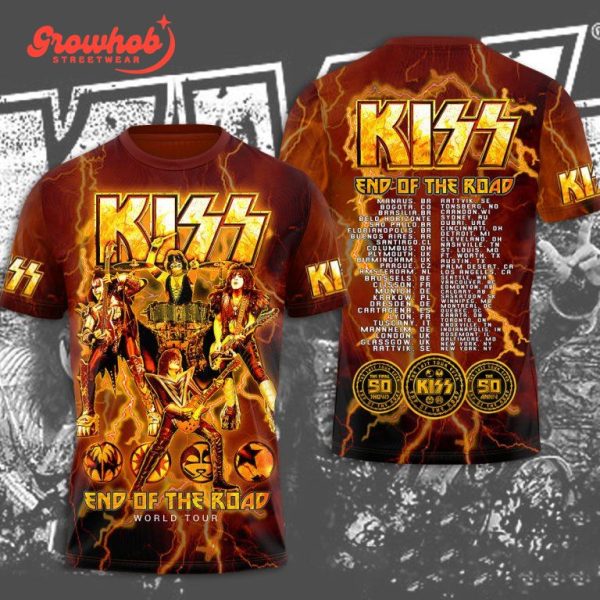 Kiss Band End Of The Road World Tour Hoodie Shirts