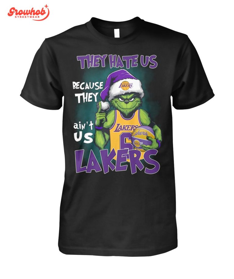 Los Angeles Lakers Grinch Hate Us T-Shirt