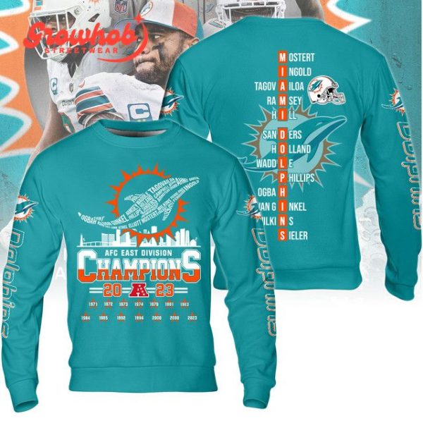 Miami Dolphins AFC East Division Champions 2023 Hoodie Shirts Green