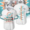 Miami Dolphins City City AFC East Division Champions 2023 White Baseball Jersey