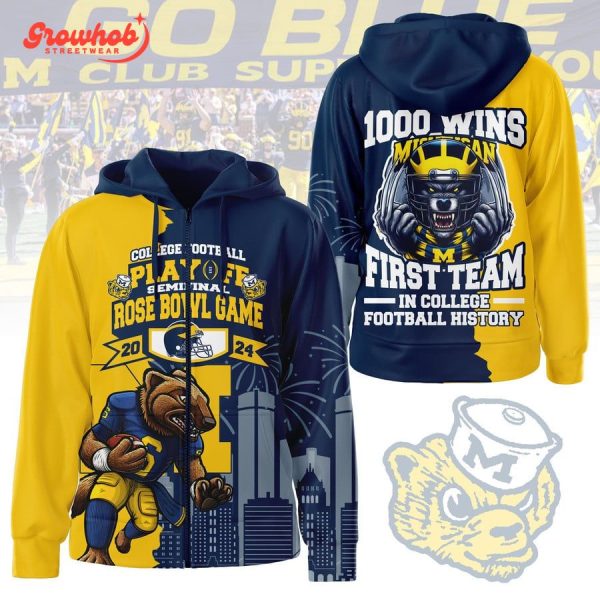 Michigan Wolverines 1000 Wins In College Football History Hoodie Shirts