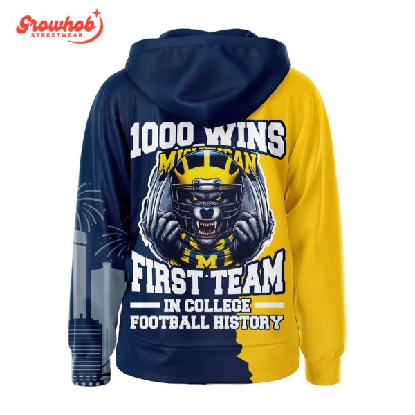 Michigan Wolverines 1000 Wins In College Football History Hoodie Shirts