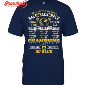 Michigan Wolverines 2023 Champions Hoodie Shirts Blue Design