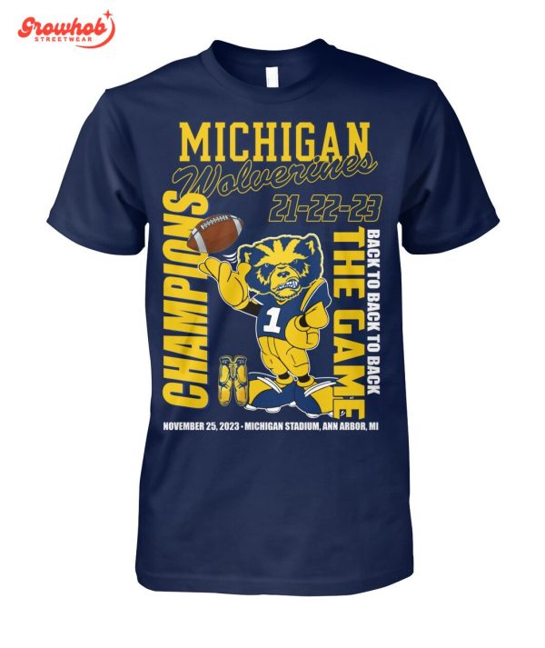 Michigan Wolverines Champions Back To The Game T-Shirt