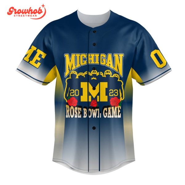 Michigan Wolverines Rose Bowl Game 2023 Personalized Baseball Jersey