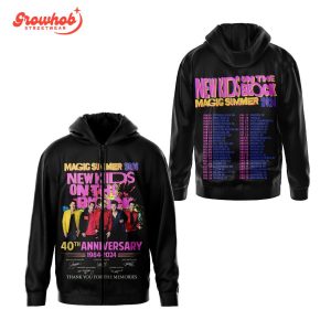 New Kids On The Block 40 Anniversary Magic Summer Tour 2024 Hoodie Shirts