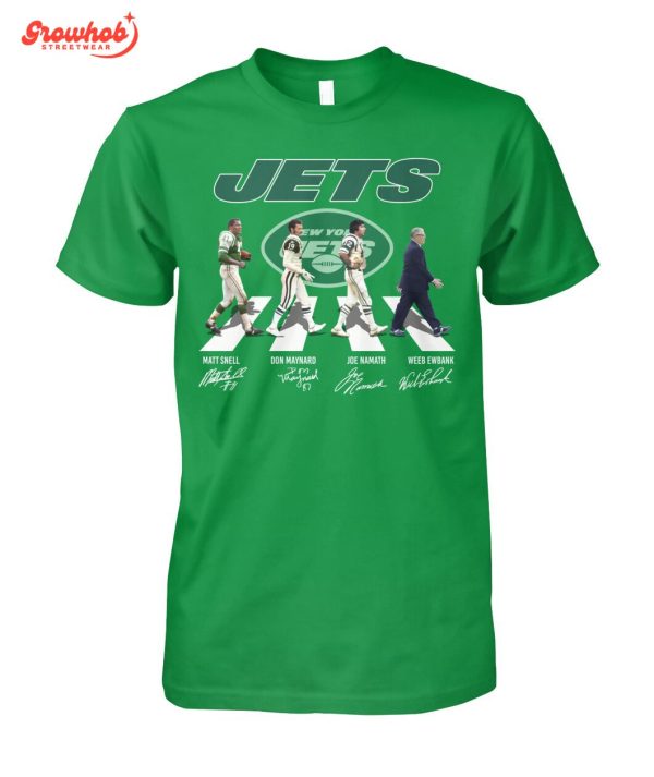 New York Jets Matt Snell Don Maynard Joe Namath Weeb Ewbank T-Shirt
