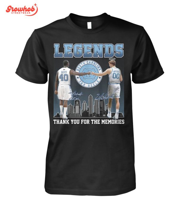 North Carolina Tar Heels Legends Eric Montross Davis T-Shirt