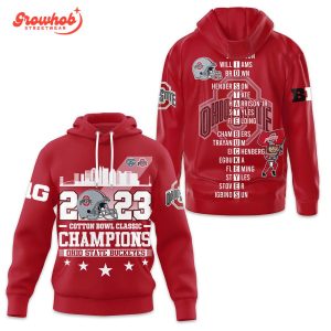 Ohio State Buckeyes 2023-2024 Big 10 Regular Season Champions Hoodie Shirts Red