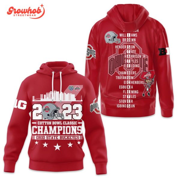 Ohio State Buckeyes Cotton Bowl Classic Champions 2023 Hoodie Shirts