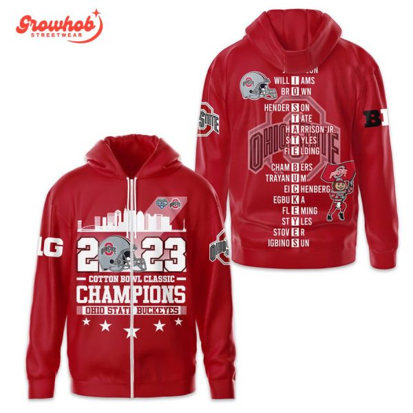 Ohio State Buckeyes Cotton Bowl Classic Champions 2023 Hoodie Shirts