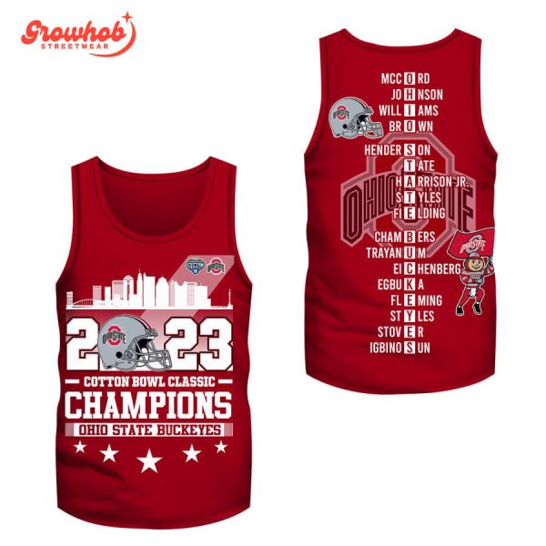 Ohio State Buckeyes Cotton Bowl Classic Champions 2023 Hoodie Shirts