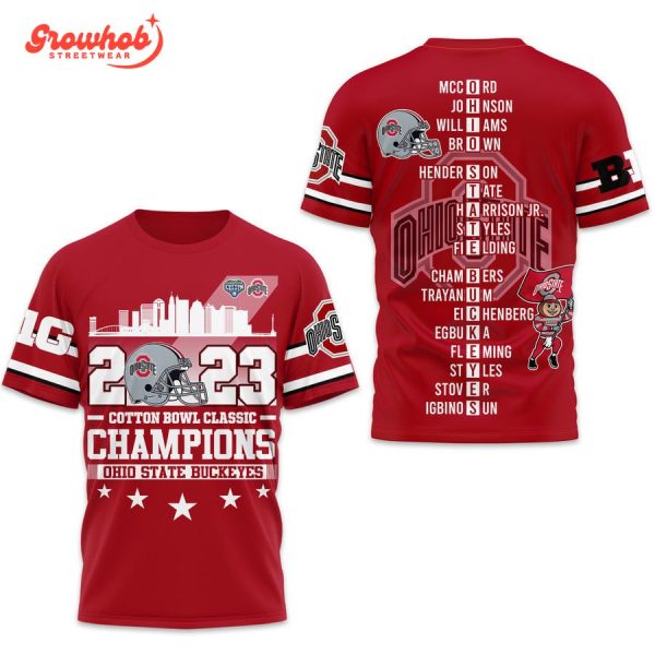 Ohio State Buckeyes Cotton Bowl Classic Champions 2023 Hoodie Shirts