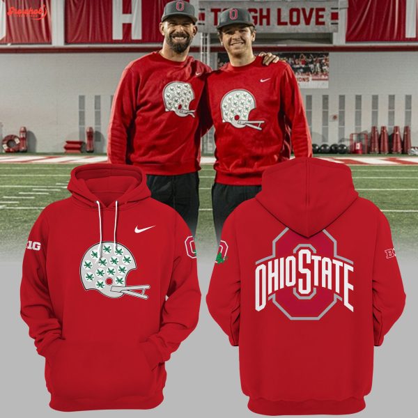 Ohio State Buckeyes Throwback Helmet Hoodie Shirts