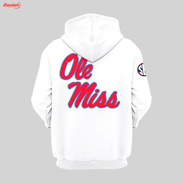 Ole Miss Rebels Football Come to the Sip Hoodie White Design