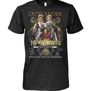 Outlander 10th Anniversary 1914-2025 Thank You For The Memories T-Shirt