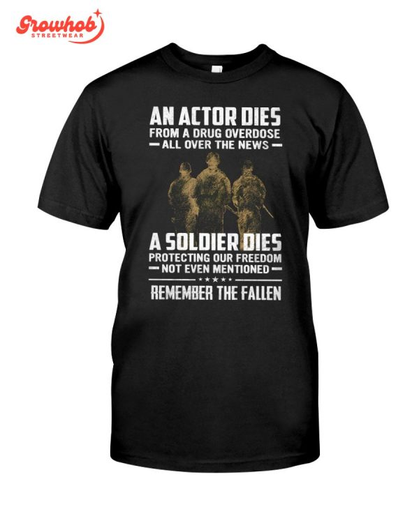 Remember The Fallen Solider Veterans Navy Army Marines Corp T-Shirt