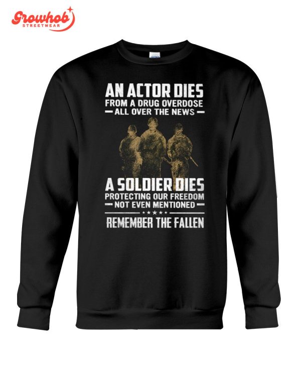 Remember The Fallen Solider Veterans Navy Army Marines Corp T-Shirt