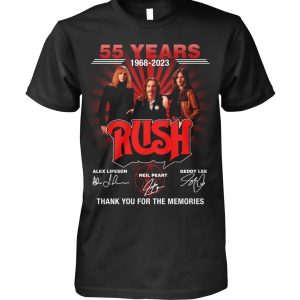 Rush Band 55 Years Of The Memories T-Shirt