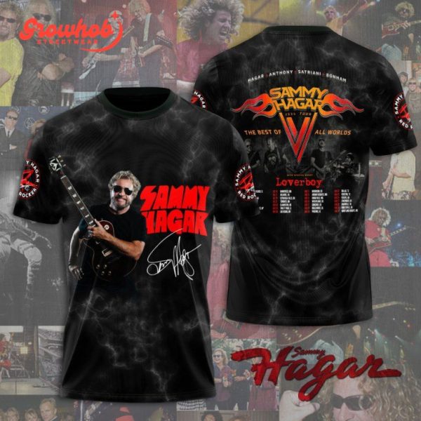 Sammy Hagar Red Rocker Loverboy 2024 Tour Hoodie Shirt
