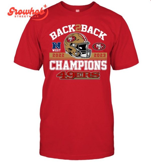 San Francisco 49ers 2023 B2B NFC West Division Champions T-Shirt