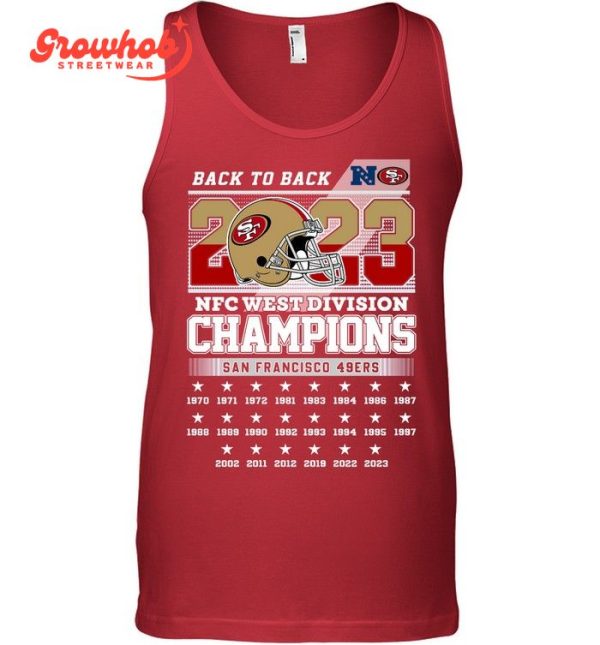 San Francisco 49ers 2023 NFC West Division Champs T-Shirt