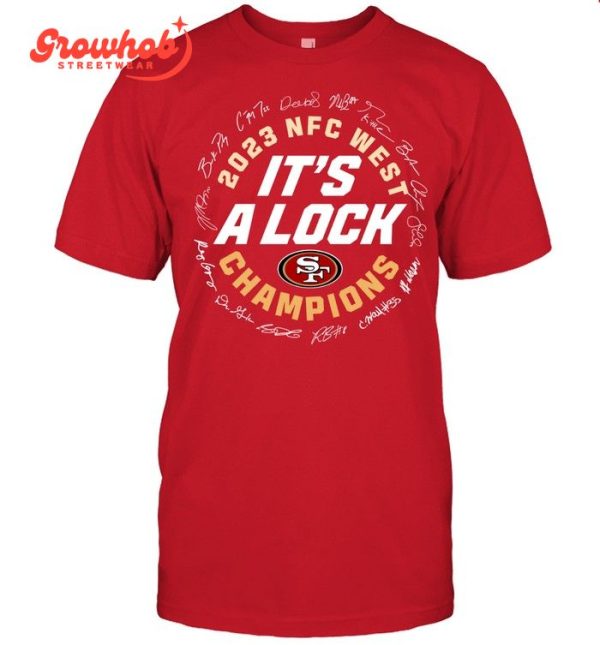 San Francisco 49ers It’s A Lock NFC West Division Champions 2023 T-Shirt