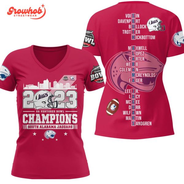 South Alabama Jaguars 2023 Champions Hoodie Shirts Red Design