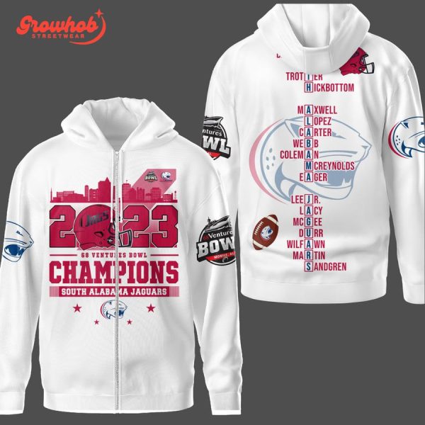 South Alabama Jaguars 2023 Champions White Version Hoodie Shirts