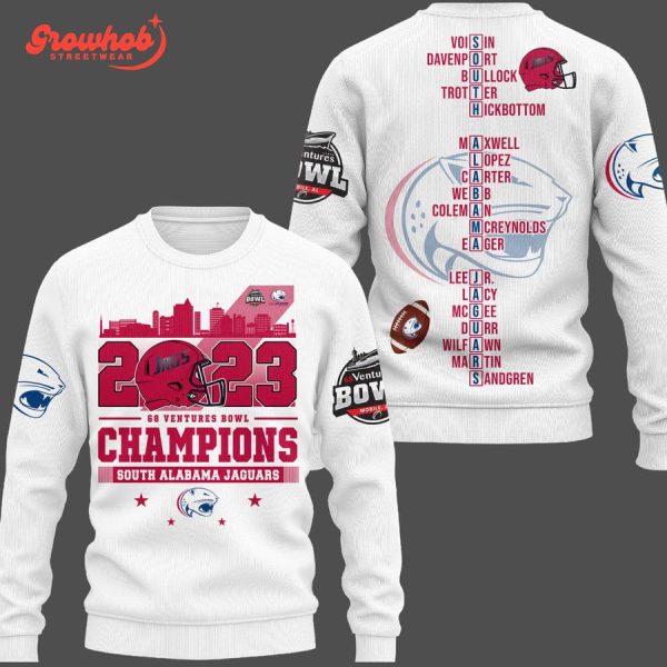 South Alabama Jaguars 2023 Champions White Version Hoodie Shirts