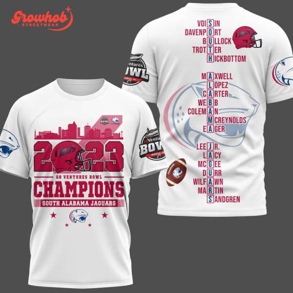 South Alabama Jaguars 2023 Champions White Version Hoodie Shirts