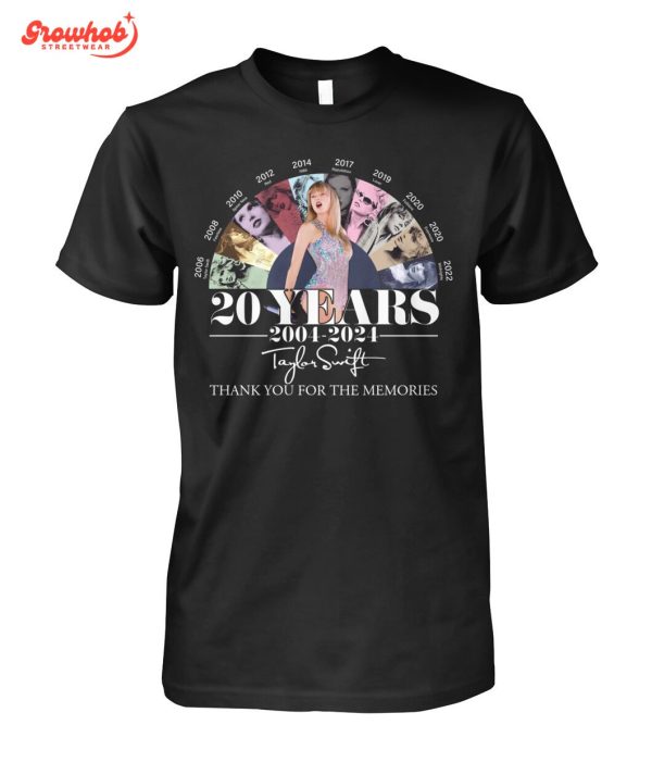 Taylor Swift 20 Years Of Careers Memories Fan T-Shirt