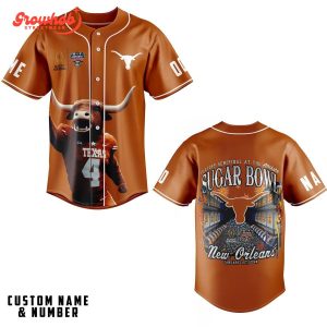 Texas Longhorns Allstate Sugar Bowl 2024 Personalized Baseball Jersey