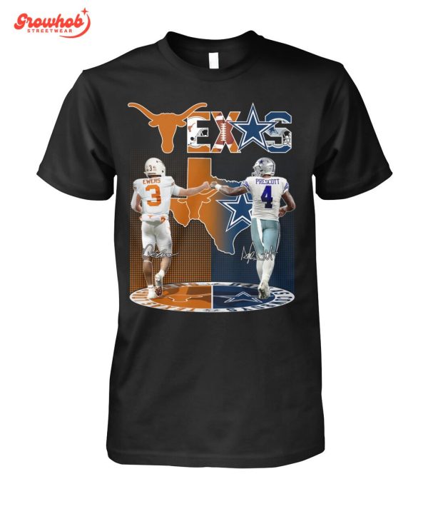 Texas Longhorns Dallas Cowboys Proud Of Texas T-Shirt