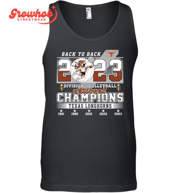 Texas Longhorns Division 1 Volleyball National Champions 2023 T-Shirt