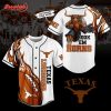 Texas Longhorns Hook’Em Personalized Baseball Jersey Orange Design