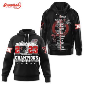 Texas Tech Red Raiders 2023 Independence Bowl Champions Hoodie Shirts Red