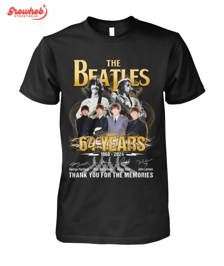 The Beatles 64 Years Thank You For The Memories T-Shirt