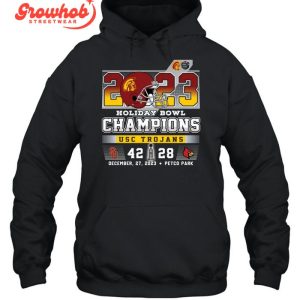 USC Trojans 2023 Holiday Bowl Champions T-Shirt