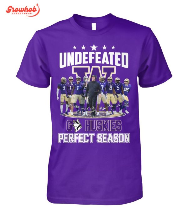 Washington Huskies Perfect Season Go Huskies T-Shirt